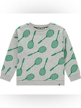 Stains and Stories by Babyface Tennis Rackets Sweatshirt, 7